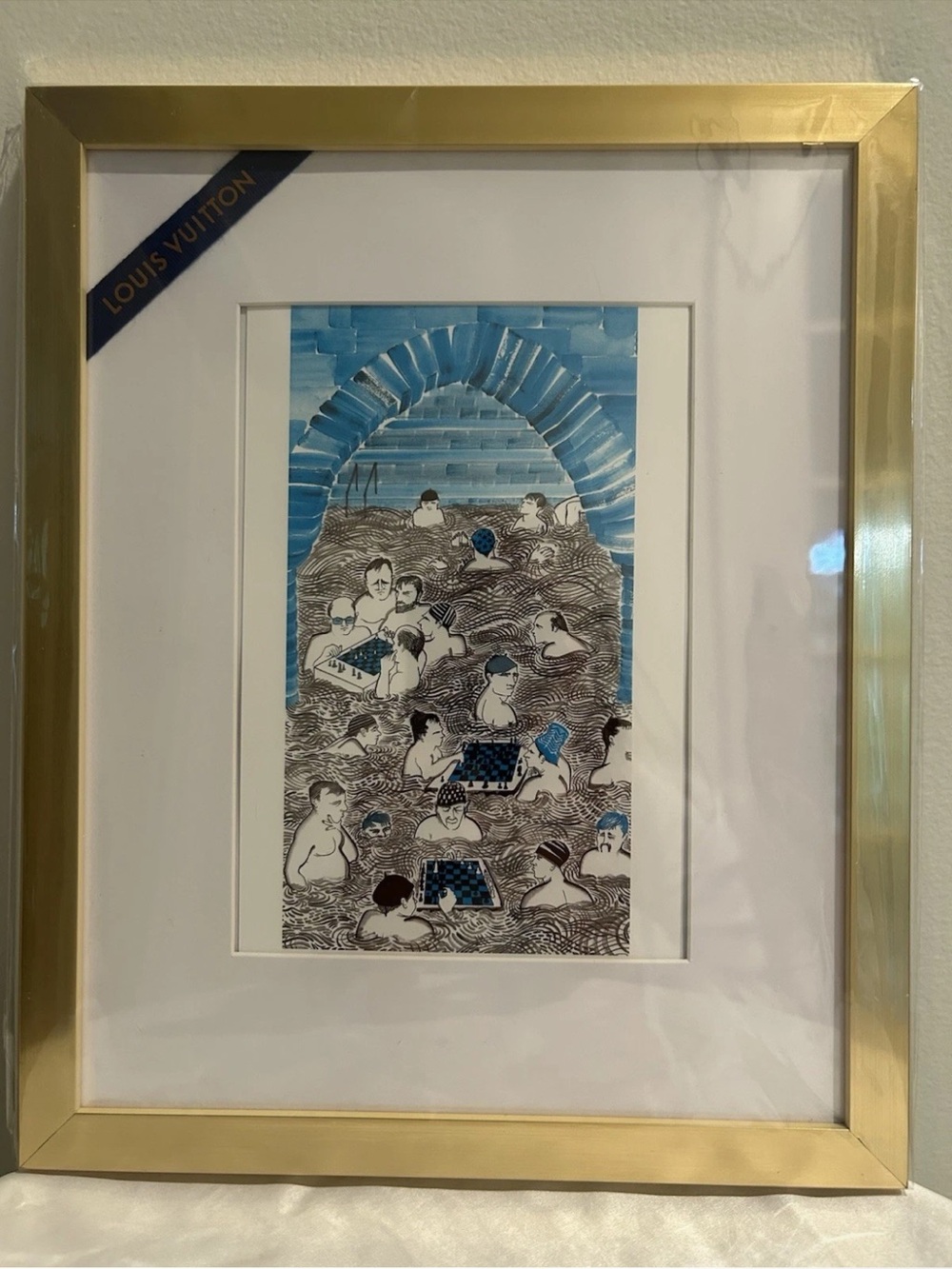 “Budapest” Louis Vuitton X Ruben Toledo Framed City Postcards COA